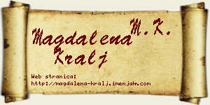 Magdalena Kralj vizit kartica